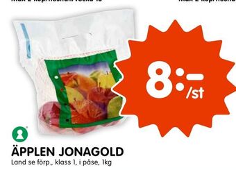 Tempo Äpplen jonagold erbjuda