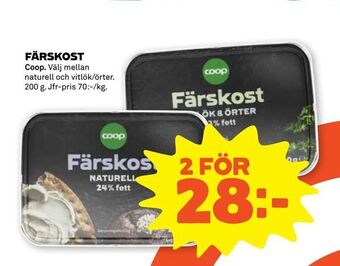 Stora Coop Färskost erbjuda