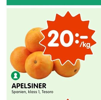 Tempo Apelsiner erbjuda