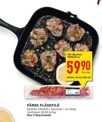 Willys Hemma Färsk fläskfilé erbjuda