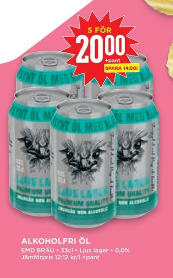 Willys Hemma Alkoholfri öl erbjuda