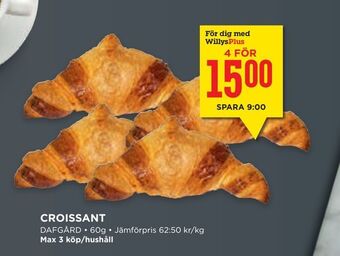Willys Hemma Croissant erbjuda