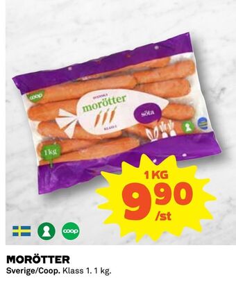 Coop Morötter erbjuda