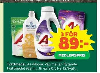 Coop Tvättmedel erbjuda