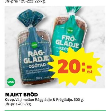 Coop Mjukt bröd erbjuda