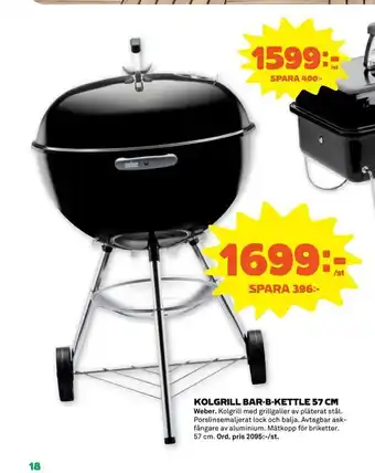 Kolgrill bar-b-kettle 57 cm