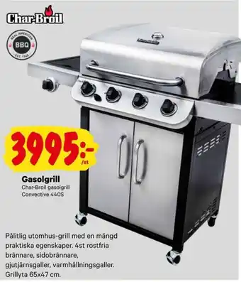 City Gross Char Broil Gasolgrill Convective 440S erbjuda