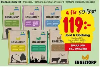 City Gross Engeltorp Jord & Gödning 50 lit erbjuda