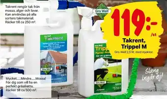 City Gross Gro Well Takrent, Trippel M 2,5 lit erbjuda
