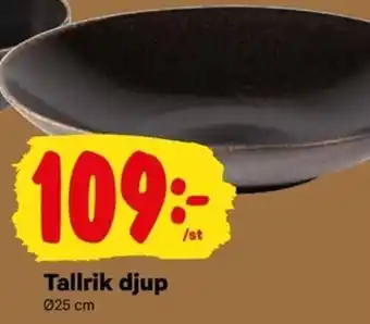 Tallrik djup 25 cm