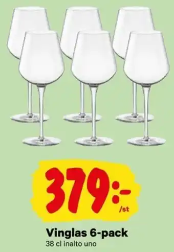 City Gross Vinglas 6-pack 38 cl erbjuda
