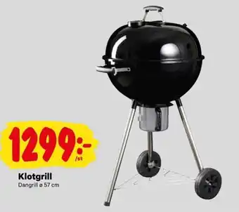 City Gross Dangrill Klotgrill 57 cm erbjuda