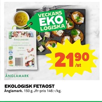 Coop Daglivs Ekologisk fetaost erbjuda