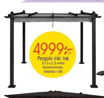 EKO Pergola inkl. tak erbjuda