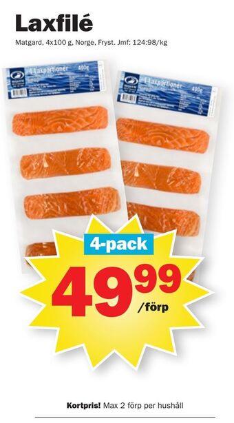 Pekås Laxfilé erbjuda