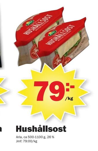 Pekås Hushållsost erbjuda