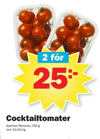 Pekås Cocktailtomater erbjuda