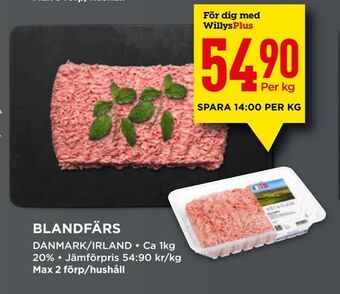Willys Blandfärs erbjuda