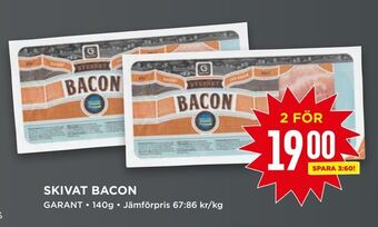 Willys Skivat bacon erbjuda