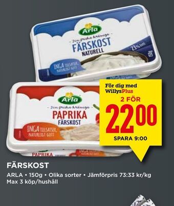 Willys Färskost erbjuda
