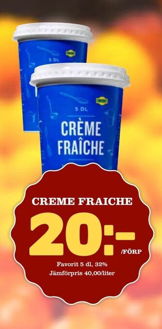 Matdax Creme fraiche erbjuda
