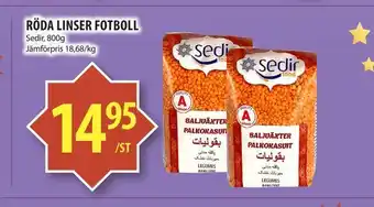 Röda linser fotboll