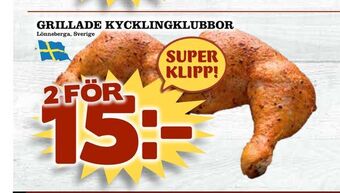 Nya Pulsen Grillade kycklingklubbor erbjuda
