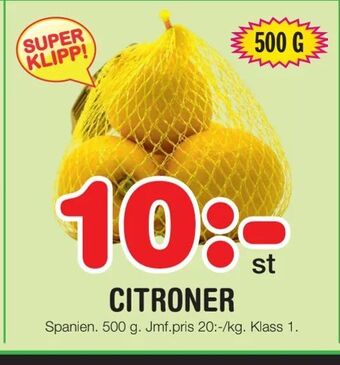 Nya Pulsen Citroner erbjuda