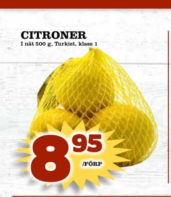 Supergrossen Citroner erbjuda
