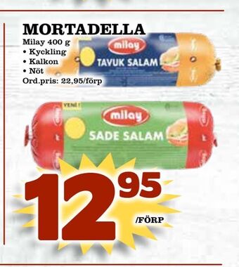 Supergrossen Mortadella erbjuda
