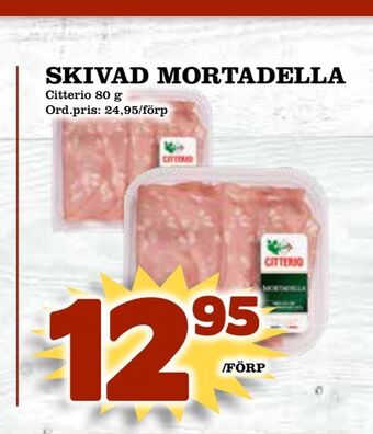 Supergrossen Skivad mortadella erbjuda