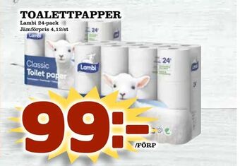 Supergrossen Toalettpapper erbjuda