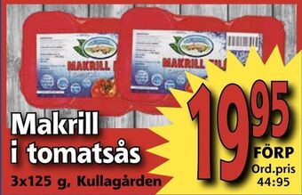 Supergrossen Makrill i tomatsås erbjuda
