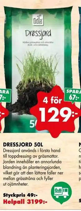 ÖoB DRESSJORD 50L erbjuda