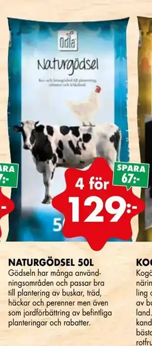 ÖoB Naturgödsel 50l erbjuda