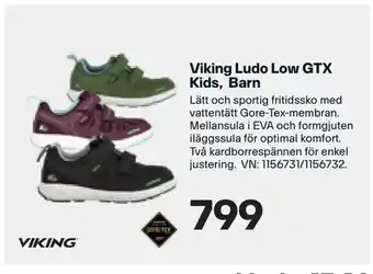 XXL Viking Ludo Low GTX Kids, Barn erbjuda