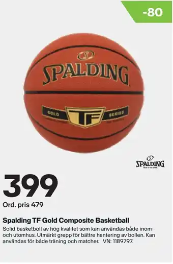 XXL Spalding TF Gold Composite Basketball erbjuda