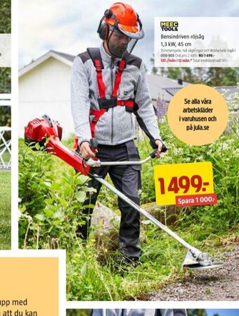 Jula Meec Tools Grästrimmer erbjuda