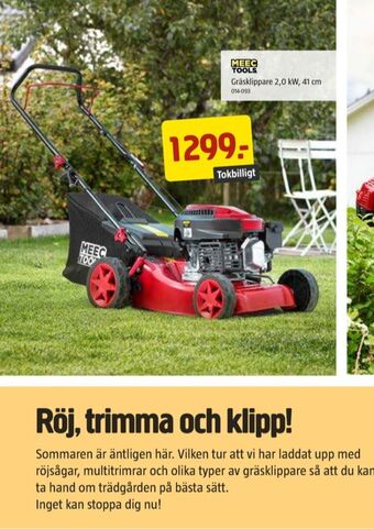 Jula Meec Tools Gräsklippare erbjuda