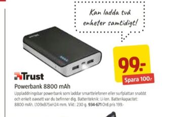 Jula Trust Laddare erbjuda