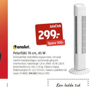 Jula Anslut Golvfläkt erbjuda
