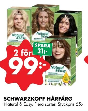 ÖoB Schwarzkopf hårfärg erbjuda