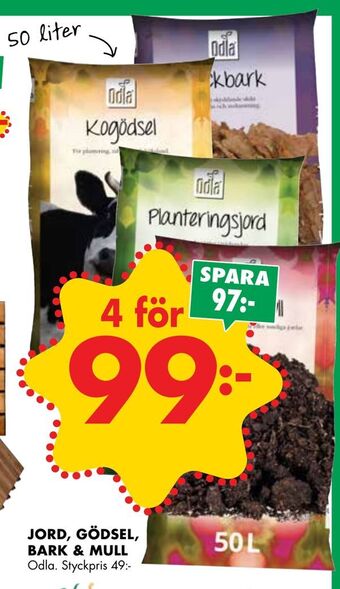 ÖoB Jord, gödsel, bark & mull erbjuda