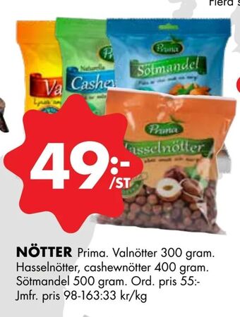 ÖoB Nötter erbjuda