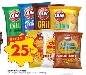 ÖoB Olw chips & cheez erbjuda