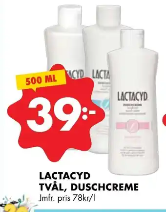 ÖoB Lactacyd tvål, duschcreme erbjuda