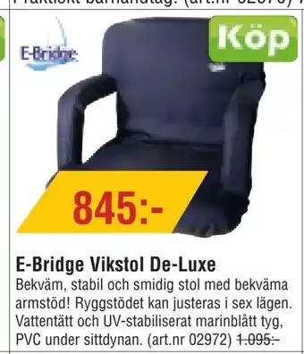 Erlandsons Brygga E-Bridge Vikstol De-Luxe erbjuda