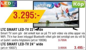 Erlandsons Brygga LTC SMART LED-TV 22'' wide erbjuda