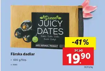 Lidl Färska dadlar erbjuda