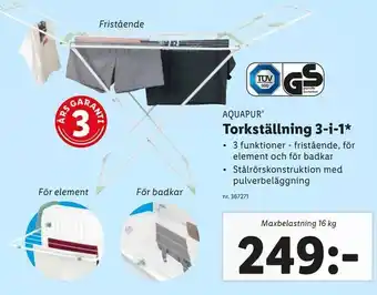 Lidl Torkställning 3-i-1 erbjuda